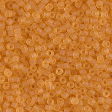 Miyuki delica Beads 11/0 - Matte transparent light topaz DB-742